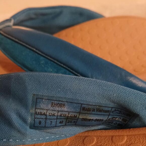 Vionic Shore Teal Blue Flip Flop Thong Sandals 9 Orthopedic Comfort Classic - Picture 7 of 8